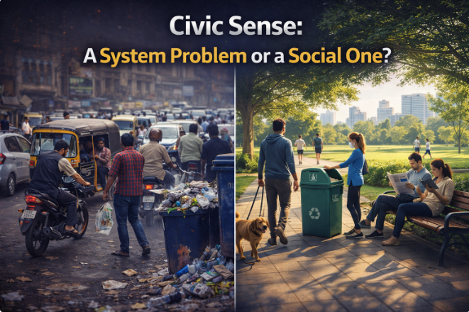 Why Civic Sense Feels Weak in India — Causes, Reality, and How It Can Improve
