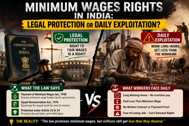 Minimum Wages Rights in India: Legal Protection or Daily Exploitation?